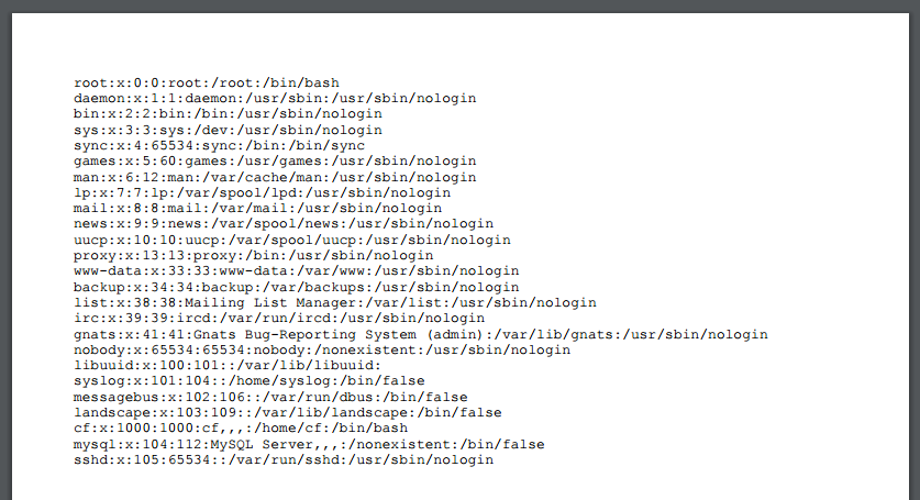 /etc/password